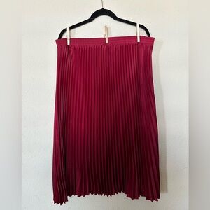 A NEW DAY Burgundy pull on pleated skirt - XXL